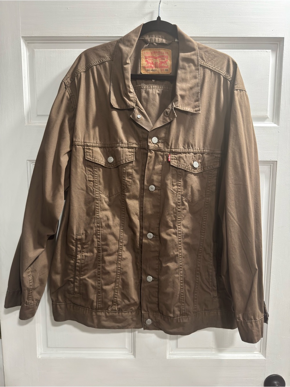 Levi’s Relaxed Trucker Jacket Brown XXL New Without Tags